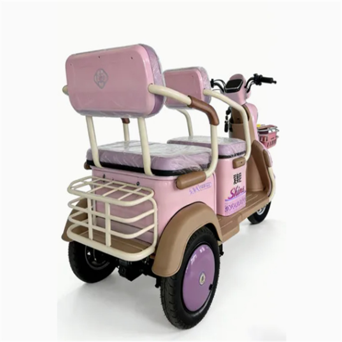 Electric Tricycle, Household Elderly Transportation Vehicle, Comfortable Seat with Storage Space, Short-Distance Travel Battery-Powered Vehicle